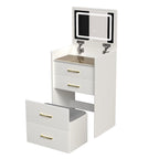 Coiffeuse 3 en 1 avec miroir escamotable