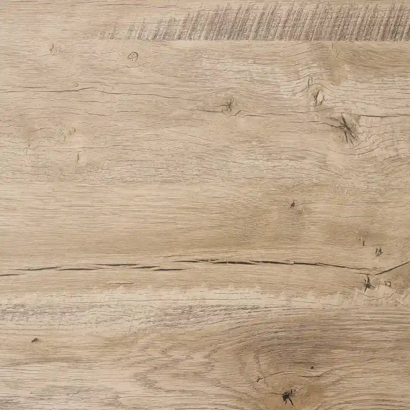 Bureau d'écriture sans outil avec pieds en métal et plateau en stratifié chêne cousu pour la maison et le bureau