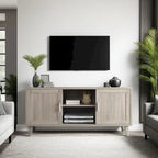 Meuble TV console moderne de 152 cm pour téléviseurs jusqu'à 65 pouces