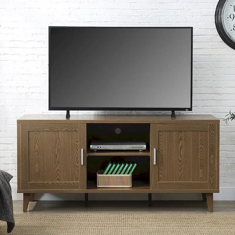 Meuble TV console moderne de 152 cm pour téléviseurs jusqu'à 65 pouces