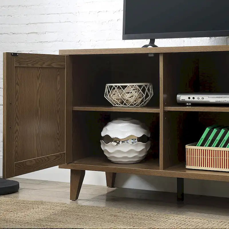 Meuble TV console moderne de 152 cm pour téléviseurs jusqu'à 65 pouces