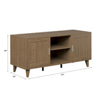 Meuble TV console moderne de 152 cm pour téléviseurs jusqu'à 65 pouces