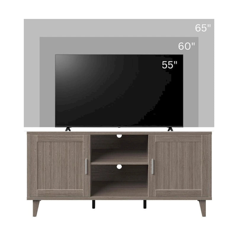 Meuble TV console moderne de 152 cm pour téléviseurs jusqu'à 65 pouces