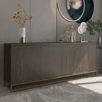 Meuble d'appoint 4 portes en bois