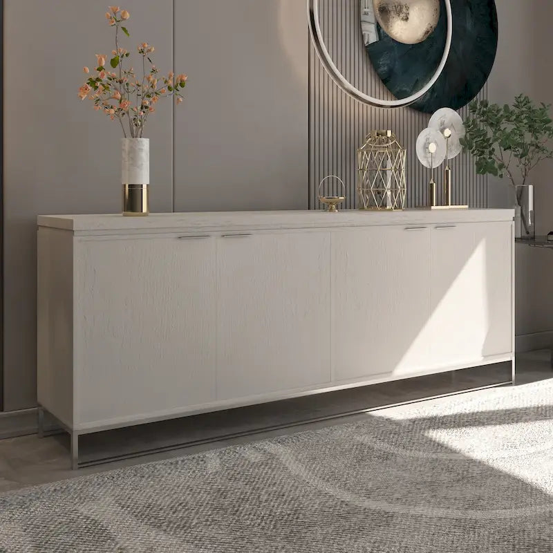 Meuble d'appoint 4 portes en bois