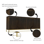 Meuble d'appoint 4 portes en bois