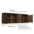 Meuble d'appoint 4 portes en bois
