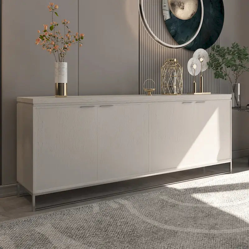 Meuble d'appoint 4 portes en bois
