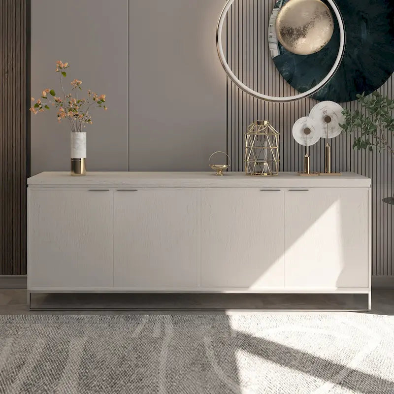 Meuble d'appoint 4 portes en bois