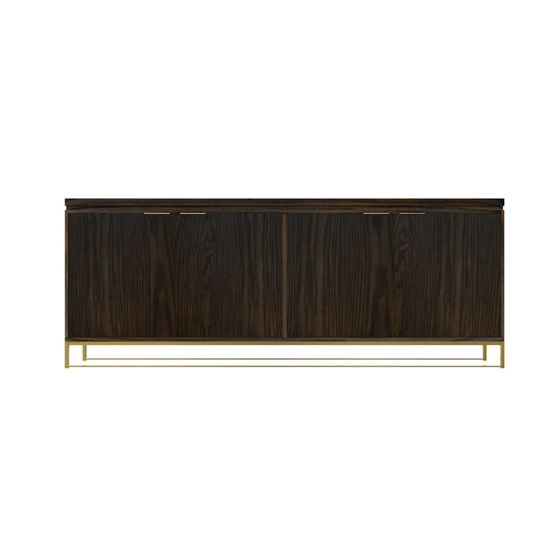 Meuble d'appoint 4 portes en bois