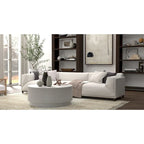 Table basse ronde en orme 42
