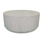 Table basse ronde en orme 42