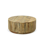 Table basse ronde en orme 42