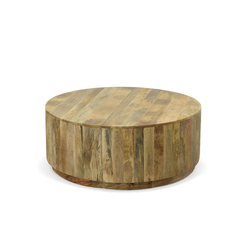 Table basse ronde en orme 42