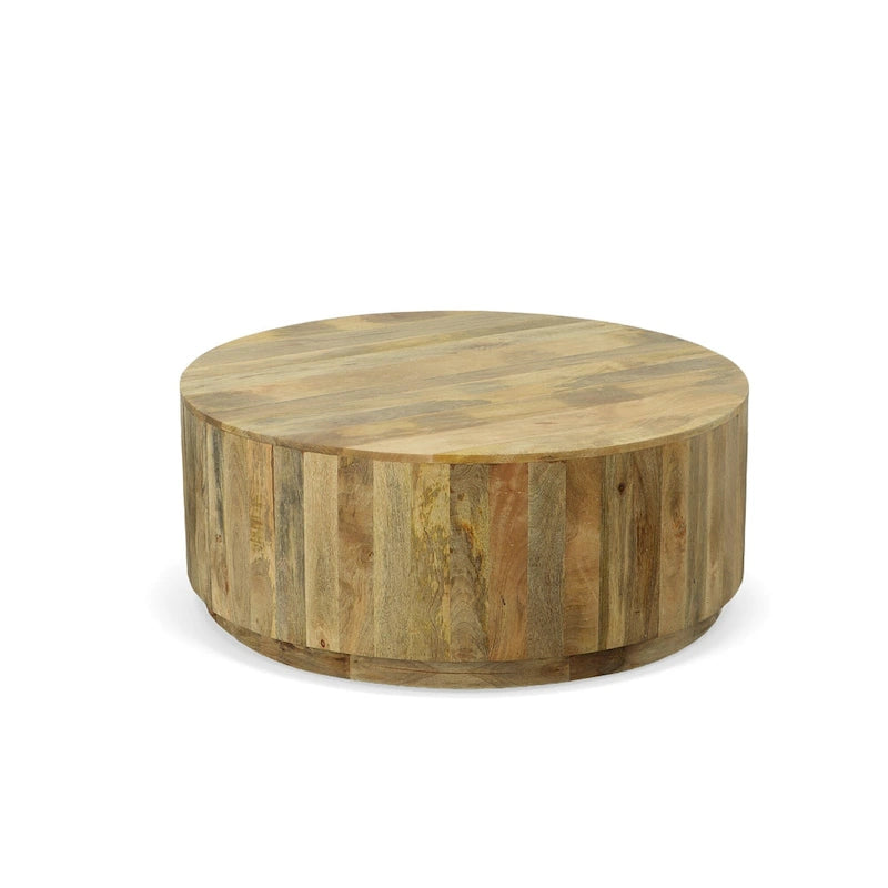 Table basse ronde en orme 42