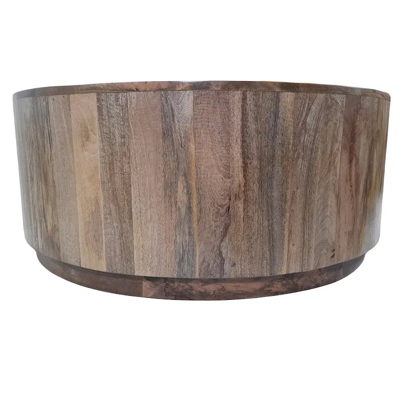Table basse ronde en orme 42