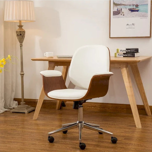 Carson Carrington Vejle Faux Leather Mid-Century Office Chair