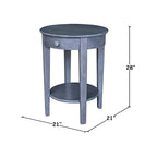 Table d'appoint Philips en parawood massif