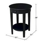 Table d'appoint Philips en parawood massif
