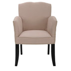 Fauteuil en lin beige - 24 x 25 x 36.2 - 24larg.x25prof.x36haut.