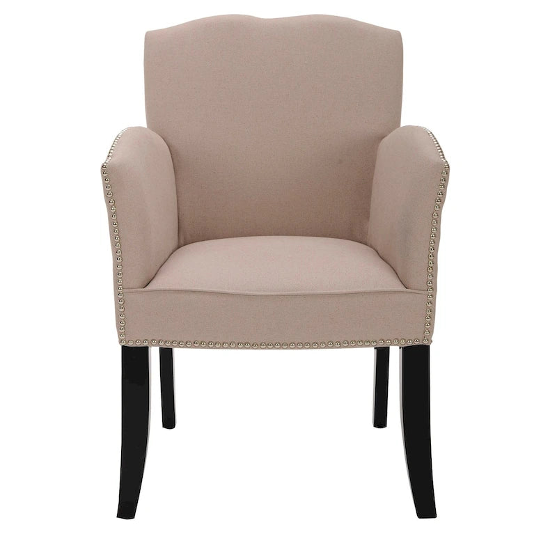 Fauteuil en lin beige - 24 x 25 x 36.2 - 24larg.x25prof.x36haut.