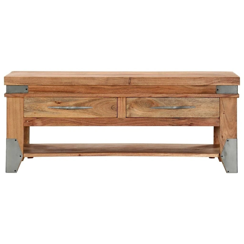 Table basse 43,3x20,5x17,7 Bois d'acacia massif - 43,3 x 20,5 x 17,7