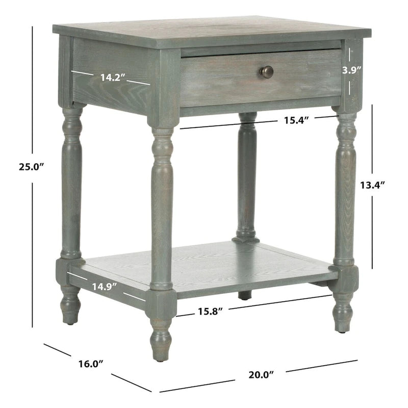Table d'appoint - 20 x 16 x 25 po - 20L x 16P x 25H