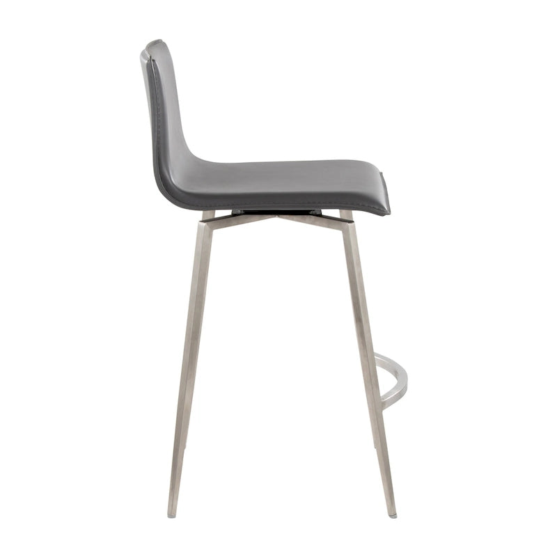 Tabouret de comptoir rembourré fixe de 26 po avec pivot (ensemble de 2)
