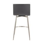 Tabouret de comptoir rembourré fixe de 26 po avec pivot (ensemble de 2)