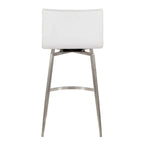 Tabouret de comptoir rembourré fixe de 26 po avec pivot (ensemble de 2)
