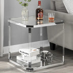 Table d'appoint en verre