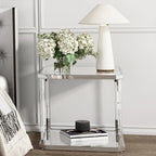 Table d'appoint en verre