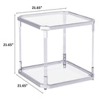 Table d'appoint en verre