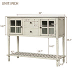 Meuble de rangement buffet avec étagère inférieure