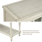 Meuble de rangement buffet avec étagère inférieure