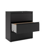 Classeur latéral à 3 tiroirs pour maison/bureau avec finition texturée mate de qualité supérieure