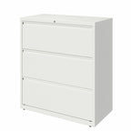 Classeur latéral à 3 tiroirs pour maison/bureau avec finition texturée mate de qualité supérieure