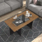 Table basse rectangulaire en bois contemporaine 47