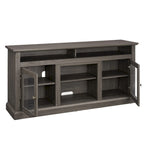 Meuble TV moderne avec rangements ouverts et fermés