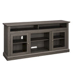 Meuble TV moderne avec rangements ouverts et fermés