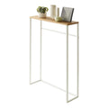 Console étroite d'entrée, Acier, Supporte 5 kg - L 18,5 x l 60 x H 80,5 cm