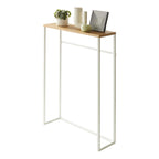 Console étroite d'entrée, Acier, Supporte 5 kg - L 18,5 x l 60 x H 80,5 cm