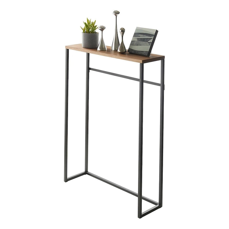 Console étroite d'entrée, Acier, Supporte 5 kg - L 18,5 x l 60 x H 80,5 cm