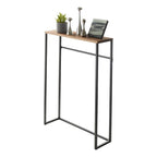 Console étroite d'entrée, Acier, Supporte 5 kg - L 18,5 x l 60 x H 80,5 cm