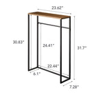 Console étroite d'entrée, Acier, Supporte 5 kg - L 18,5 x l 60 x H 80,5 cm